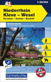 Kümmerly+Frey Outdoorkarte Deutschland 61 Niederrhein, Kleve, Wesel 1:50.000  9783259025666