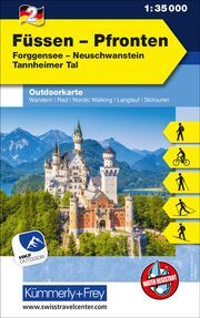 Kümmerly+Frey Outdoorkarte Deutschland 2 Füssen, Pfronten 1:35.000  9783259025673