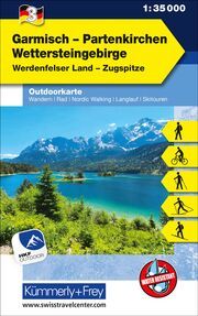 Kümmerly+Frey Outdoorkarte Deutschland 3 Garmisch-Partenkirchen, Wettersteingebirge 1:35.000  9783259025680