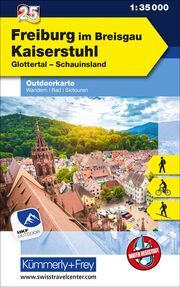 Kümmerly+Frey Outdoorkarte Deutschland 25 Freiburg im Breisgau, Kaiserstuhl 1:35.000  9783259025703