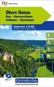 Kümmerly+Frey Outdoorkarte Deutschland 53 Obere Donau 1:35.000  9783259026038