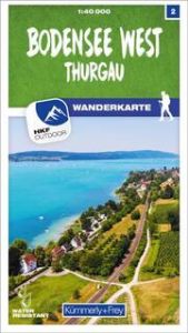 Kümmerly+Frey Wanderkarte 2 Bodensee West, Thurgau 1:40.000  9783259023020