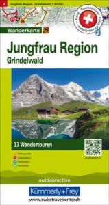 Kümmerly+Frey Wandertourenkarte 4 Jungfrau Region, Grindelwald 1:50.000  9783828309494