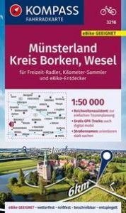 KOMPASS Fahrradkarte 3216 Münsterland, Kreis Borken, Wese 1:50.000  9783990446874