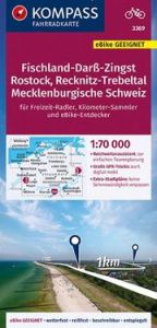 KOMPASS Fahrradkarte 3369 Fischland-Darß-Zingst, Rostock, Recknitz-Trebeltal, Mecklenburgische Schweiz 1:70.000  9783991211792