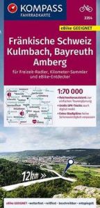KOMPASS Fahrradkarte Fränkische Schweiz, Kulmbach, Bayreuth, Amberg 1:70.000, FK 3354 KOMPASS-Karten GmbH 9783990448113