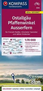 KOMPASS Fahrradkarte Ostallgäu, Pfaffenwinkel, Außerfern 1:70.000, FK 3344  9783990448014