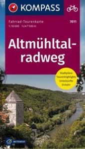 KOMPASS Fahrrad-Tourenkarte Altmühltalradweg 1:50.000  9783991216216