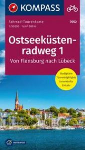 KOMPASS Fahrrad-Tourenkarte Ostseeküstenradweg 1, von Flensburg nach Lübeck 1:50.000  9783991214304