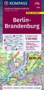 KOMPASS Großraum-Radtourenkarte 3703 Berlin-Brandenburg 1:125.000  9783991216452