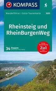 KOMPASS Wanderführer Rheinsteig RheinBurgenWeg, 34 Etappen mit Extra-Tourenkarte Behla, Silvia/Behla, Thilo 9783991542438