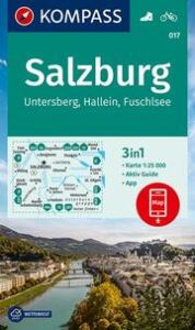 KOMPASS Wanderkarte 017 Salzburg, Untersberg, Hallein, Fuschlsee 1:25.000  9783990448878