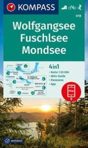 KOMPASS Wanderkarte 018 Wolfgangsee, Fuschlsee, Mondsee 1:25.000  9783990447161