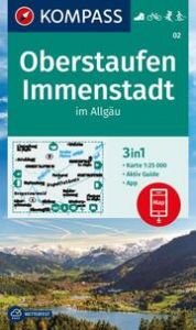 KOMPASS Wanderkarte 02 Oberstaufen, Immenstadt im Allgäu 1:25.000  9783991214717