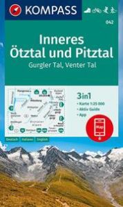 KOMPASS Wanderkarte 042 Inneres Ötztal und Pitztal, Gurgler Tal, Venter Tal 1:25.000  9783991212546