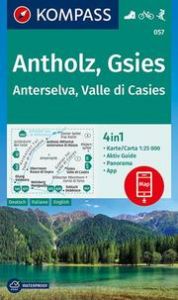 KOMPASS Wanderkarte 057 Antholz, Gsies, Anterselva, Valle di Casies 1:25.000  9783991215530