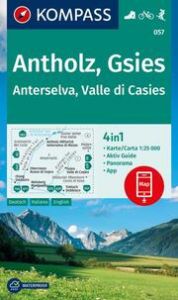 KOMPASS Wanderkarte 057 Antholz, Gsies, Anterselva, Valle di Casies 1:25.000  9783991542391