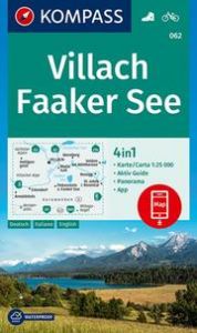 KOMPASS Wanderkarte 062 Villach, Faaker See 1:25.000  9783991213895