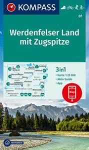 KOMPASS Wanderkarte 07 Werdenfelser Land mit Zugspitze 1:25.000  9783990448397