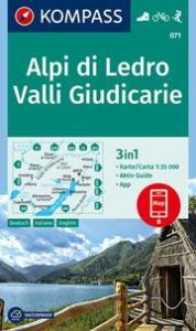 KOMPASS Wanderkarte 071 Alpi di Ledro, Valli Giudicarie 1:35.000  9783990445020