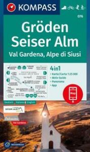 KOMPASS Wanderkarte 076 Gröden, Seiser Alm, Val Gardena, Alpe di Siusi 1:25.000  9783991218647