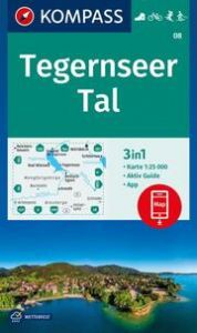 KOMPASS Wanderkarte 08 Tegernseer Tal 1:25.000  9783991218265