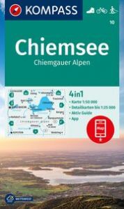 KOMPASS Wanderkarte 10 Chiemsee, Chiemgauer Alpen 1:50.000  9783991216391