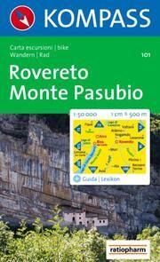 KOMPASS Wanderkarte 101 Rovereto - Monte Pasubio 1:50.000  9783854911036