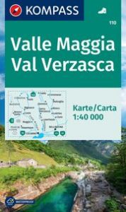 KOMPASS Wanderkarte 110 Valle Maggia, Val Verzasca 1:40.000  9783991219804