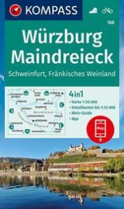 KOMPASS Wanderkarte 166 Würzburg, Maindreieck, Schweinfurt, Fränkisches Weinland 1:50.000  9783990447482