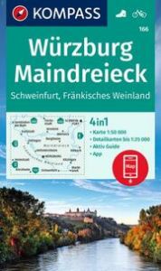 KOMPASS Wanderkarte 166 Würzburg, Maindreieck, Schweinfurt, Fränkisches Weinland 1:50.000  9783991214687