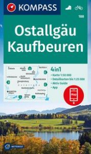 KOMPASS Wanderkarte 188 Ostallgäu, Kaufbeuren 1:50.000  9783991216414