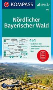 KOMPASS Wanderkarte 195 Nördlicher Bayerischer Wald 1:50.000  9783990443071