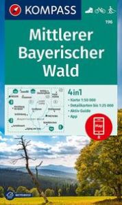 KOMPASS Wanderkarte 196 Mittlerer Bayerischer Wald 1:50.000  9783990448823