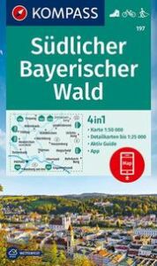 KOMPASS Wanderkarte 197 Südlicher Bayerischer Wald 1:50.000  9783990447239