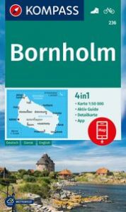 KOMPASS Wanderkarte 236 Bornholm 1:50.000  9783991540687