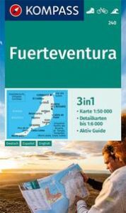 KOMPASS Wanderkarte 240 Fuerteventura 1:50.000  9783990448731