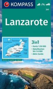 KOMPASS Wanderkarte 241 Lanzarote 1:50.000  9783991540885