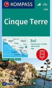 KOMPASS Wanderkarte 2450 Cinque Terre 1:35.000  9783990445440