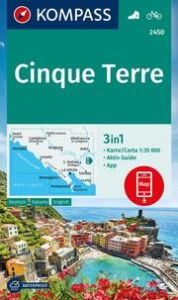 KOMPASS Wanderkarte 2450 Cinque Terre 1:35.000  9783991217459