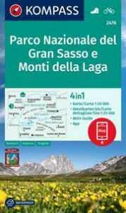 KOMPASS Wanderkarte 2476 Parco Nazionale del Gran Sasso e Monti della Laga 1:50.000  9783991217398