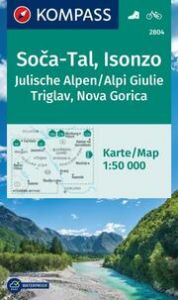 KOMPASS Wanderkarte 2804 Soca-Tal, Isonzo, Alpi Giulie/Julische Alpen, Triglav, Nova Gorica 1:50.000  9783991542384