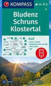 KOMPASS Wanderkarte 32 Bludenz, Schruns, Klostertal 1:50.000  9783990446607