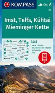 KOMPASS Wanderkarte 35 Imst, Telfs, Kühtai, Mieminger Kette 1:50.000  9783991212577