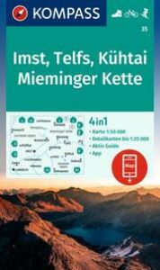 KOMPASS Wanderkarte 35 Imst, Telfs, Kühtai, Mieminger Kette 1:50.000  9783991219514