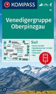 KOMPASS Wanderkarte 38 Venedigergruppe, Oberpinzgau 1:50.000  9783991215998