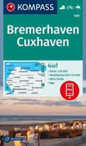 KOMPASS Wanderkarte 400 Bremerhaven-Cuxhaven 1:50.000  9783991215028