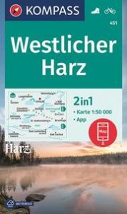 KOMPASS Wanderkarte 451 Westlicher Harz 1:50.000  9783991214502