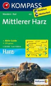 KOMPASS Wanderkarte 452 Mittlerer Harz 1:50.000  9783850264884