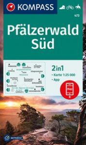 KOMPASS Wanderkarte 473 Pfälzerwald Süd 1:25.000  9783991540656